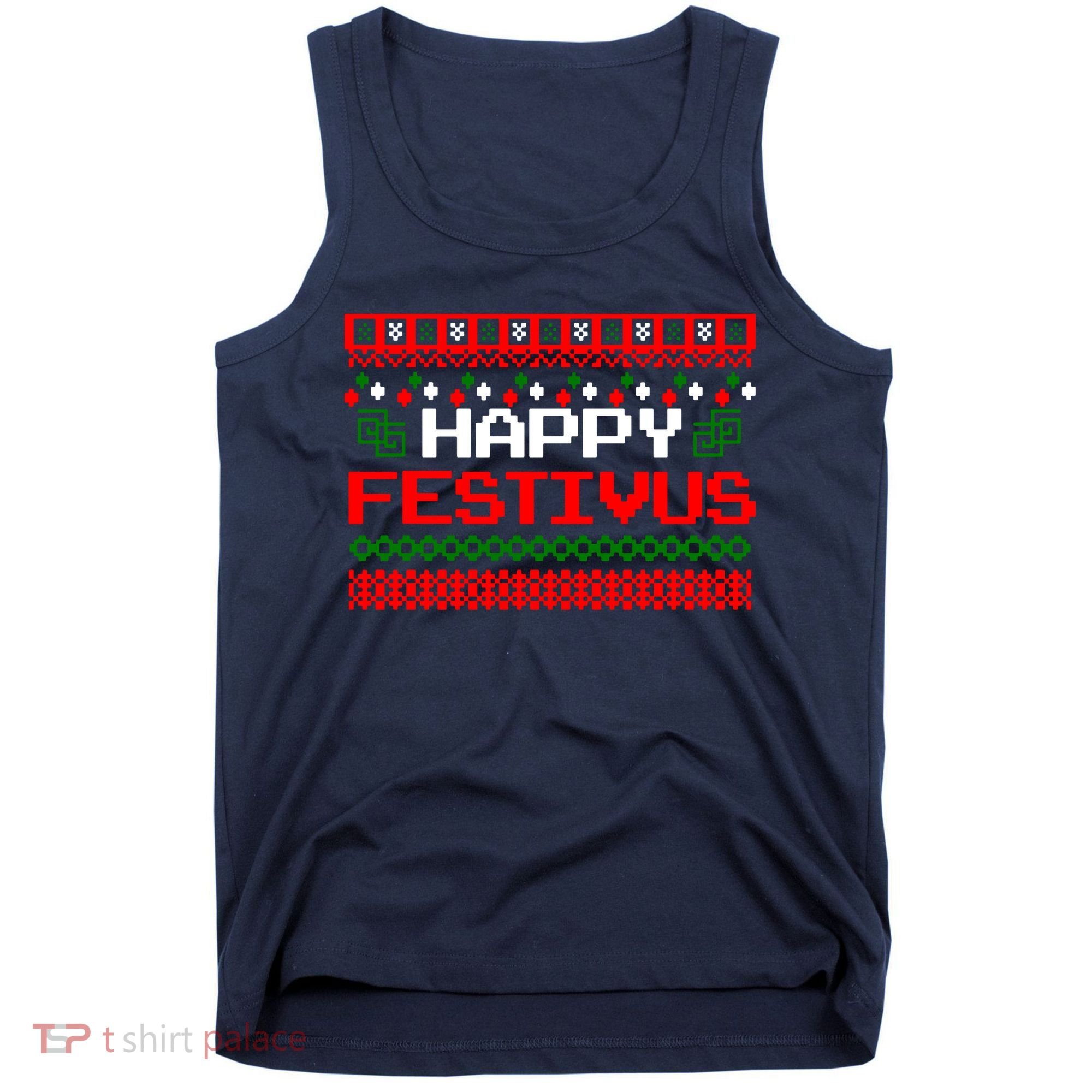 Happy Festivus Ugly Christmas Tank Top