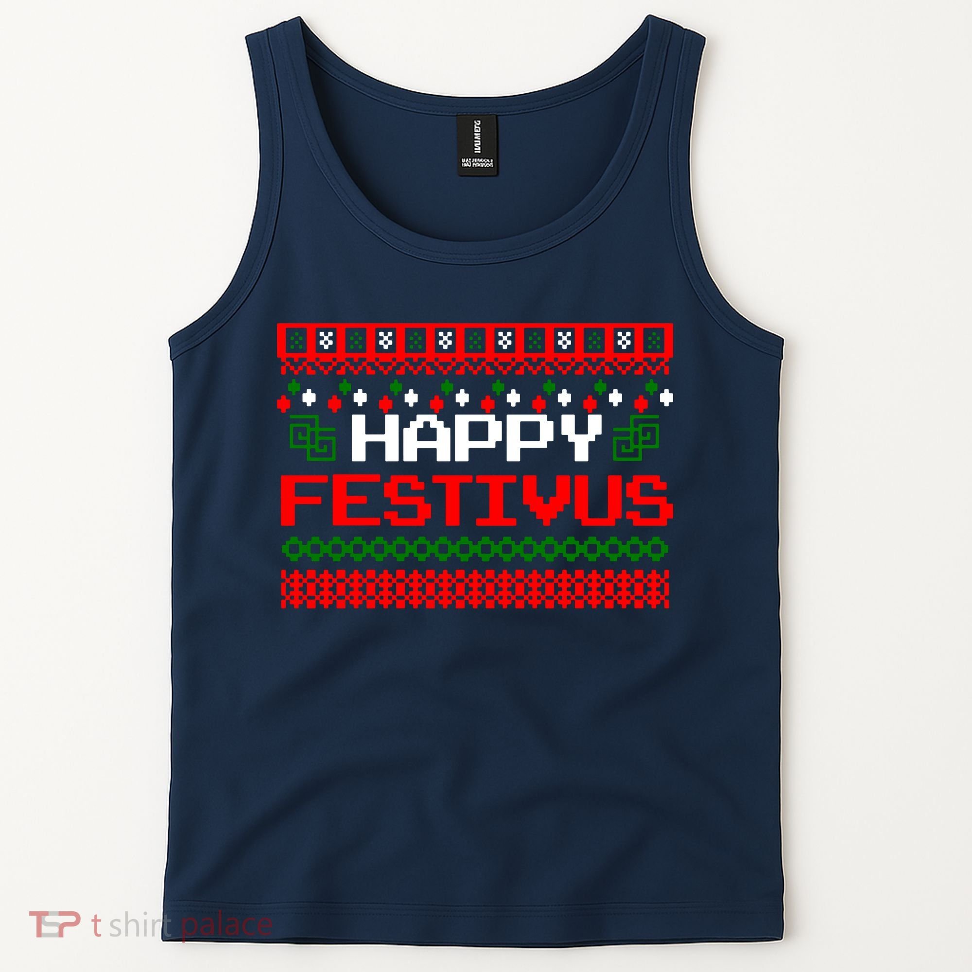 Happy Festivus Ugly Christmas Tank Top