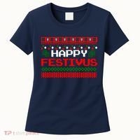 Happy Festivus Ugly Christmas Women's T-Shirt thumb 0