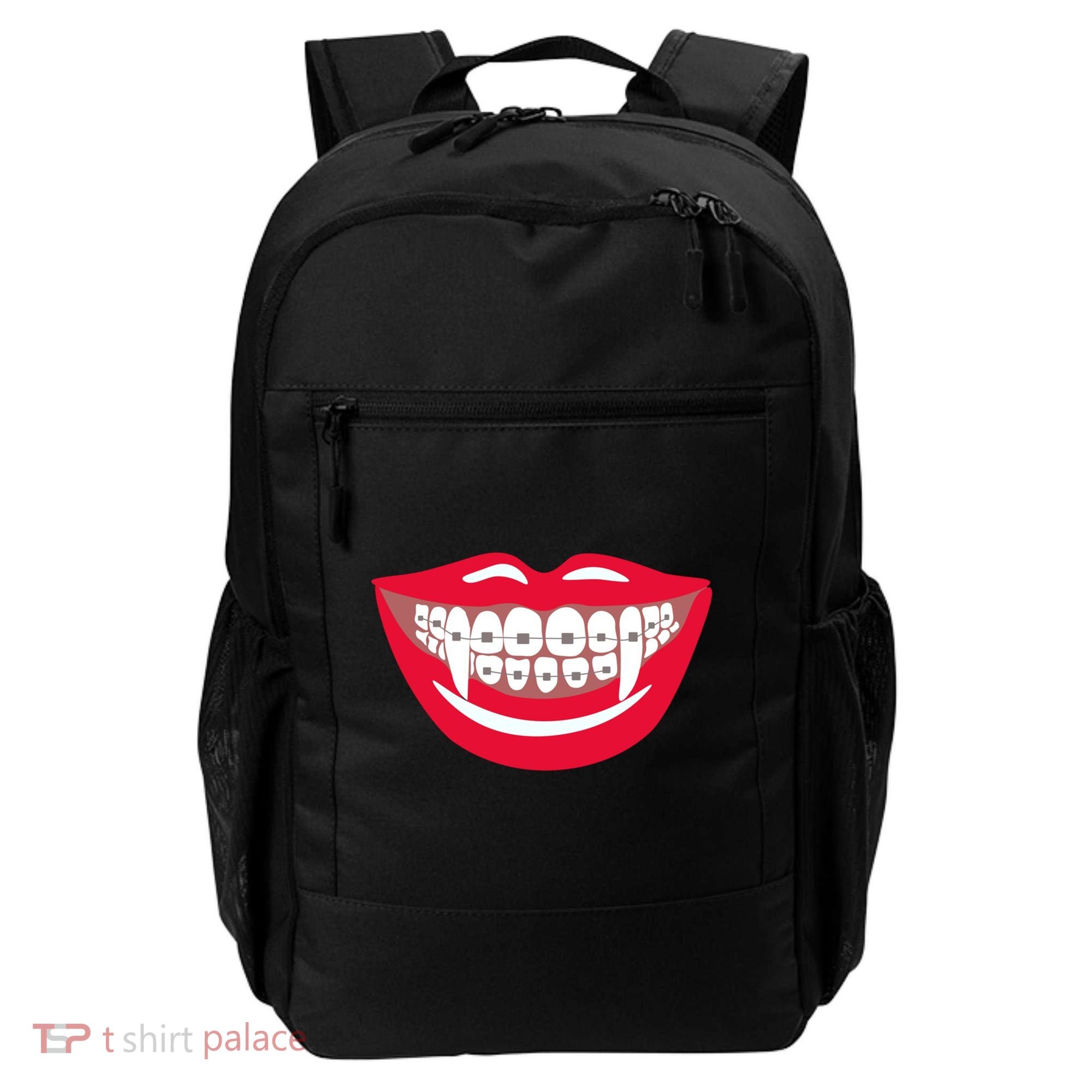 Halloween Funny Vampire Teeth Braces Orthodontist Dentist Cool Gift Backpack