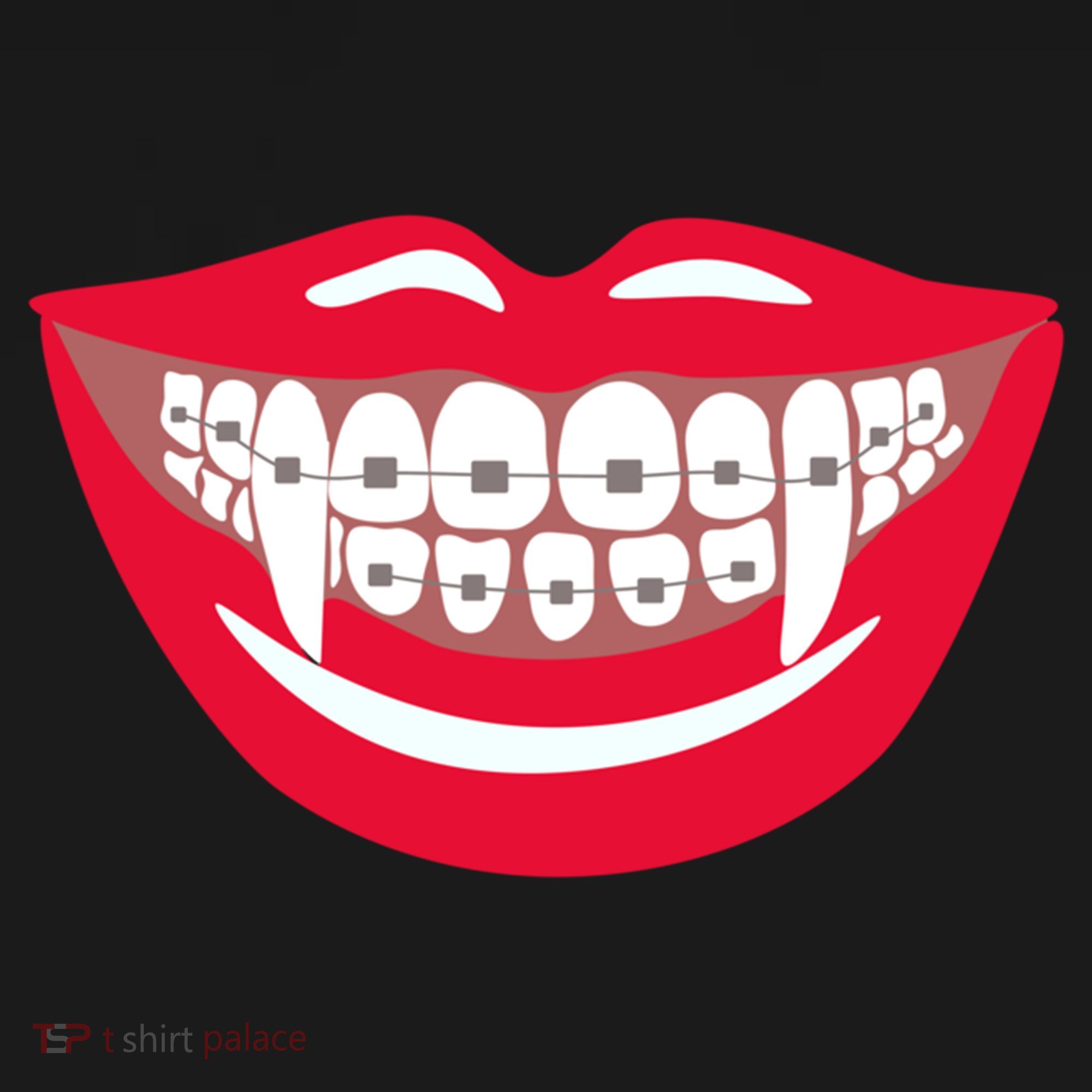 Halloween Funny Vampire Teeth Braces Orthodontist Dentist Cool Gift Bucket Hat