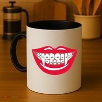 Halloween Funny Vampire Teeth Braces Orthodontist Dentist Cool Gift Coffee Mug thumb 4