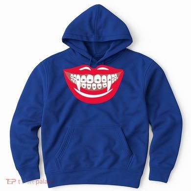 Halloween Funny Vampire Teeth Braces Orthodontist Dentist Cool Gift Hoodie