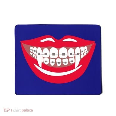 Halloween Funny Vampire Teeth Braces Orthodontist Dentist Cool Gift Mousepad