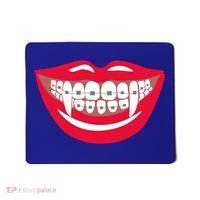 Halloween Funny Vampire Teeth Braces Orthodontist Dentist Cool Gift Mousepad thumb 0