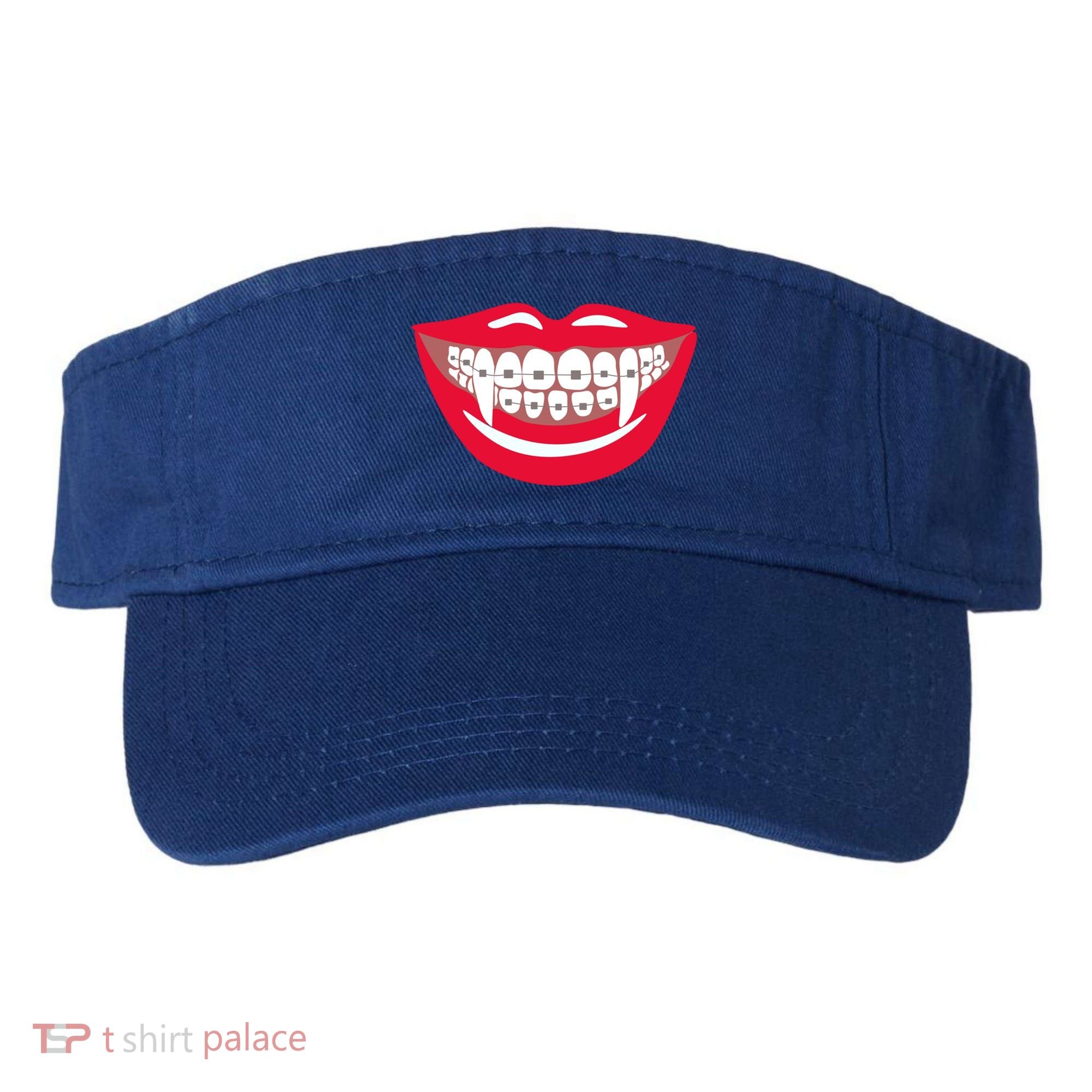 Halloween Funny Vampire Teeth Braces Orthodontist Dentist Cool Gift Visor