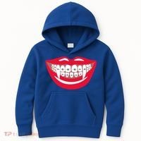 Halloween Funny Vampire Teeth Braces Orthodontist Dentist Cool Gift Kids Hoodie thumb 0