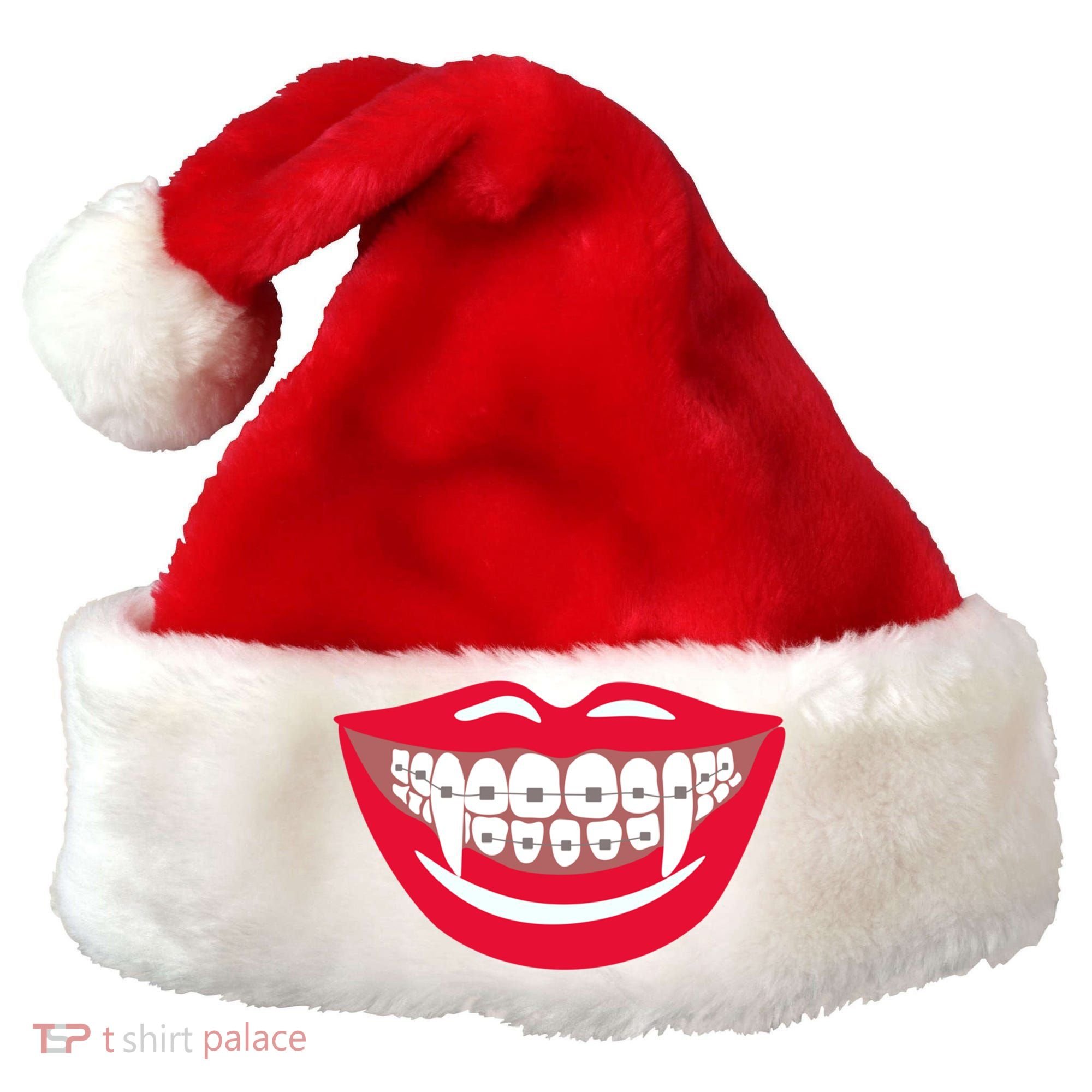 Halloween Funny Vampire Teeth Braces Orthodontist Dentist Cool Gift Santa Hat