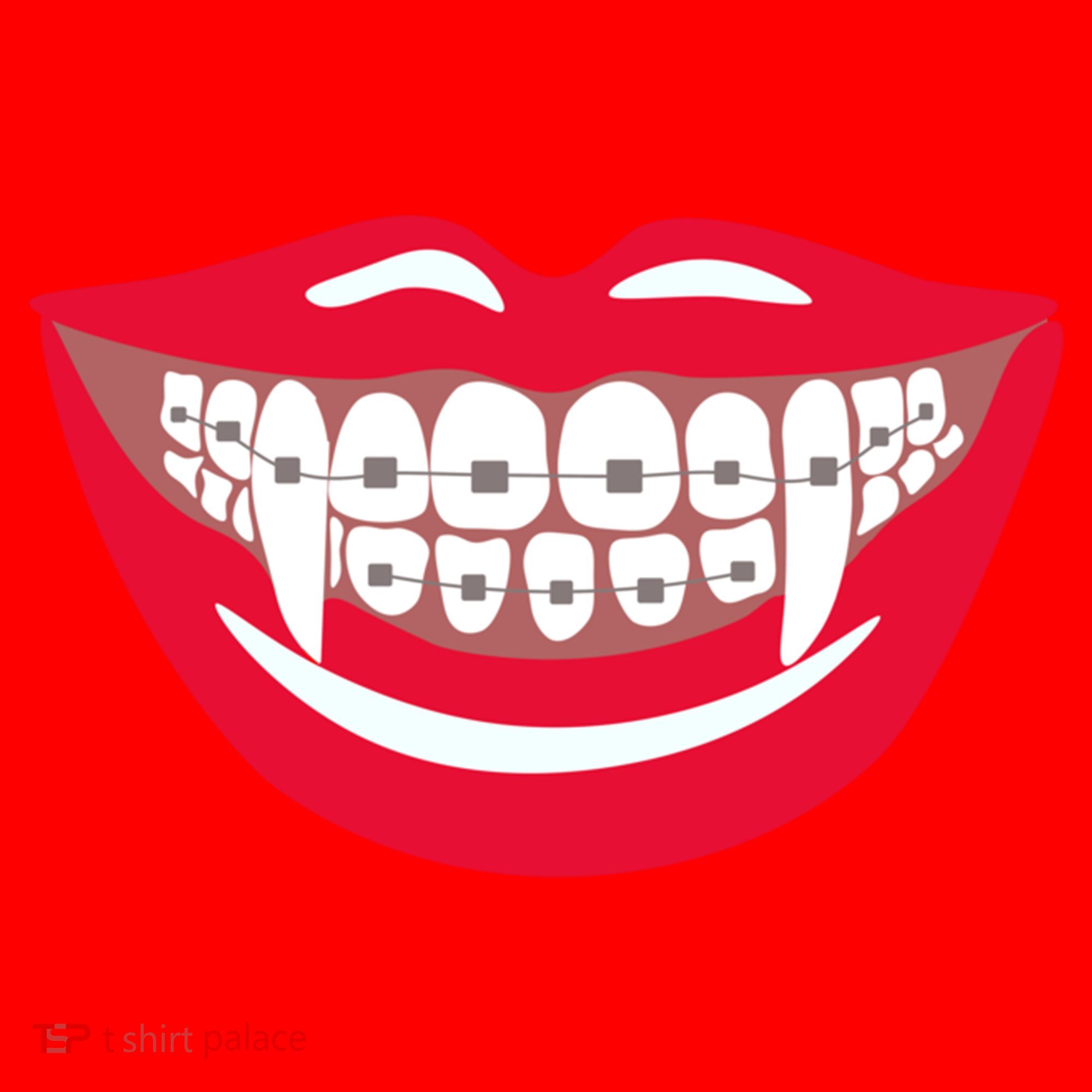 Halloween Funny Vampire Teeth Braces Orthodontist Dentist Cool Gift Santa Hat