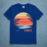 Hawaii Family Vacation Sunset Illustration Gift T-Shirt thumb 5