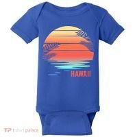 Hawaii Family Vacation Sunset Illustration Gift Baby Bodysuit thumb 0