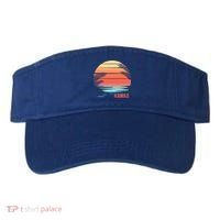 Hawaii Family Vacation Sunset Illustration Gift Visor thumb 0