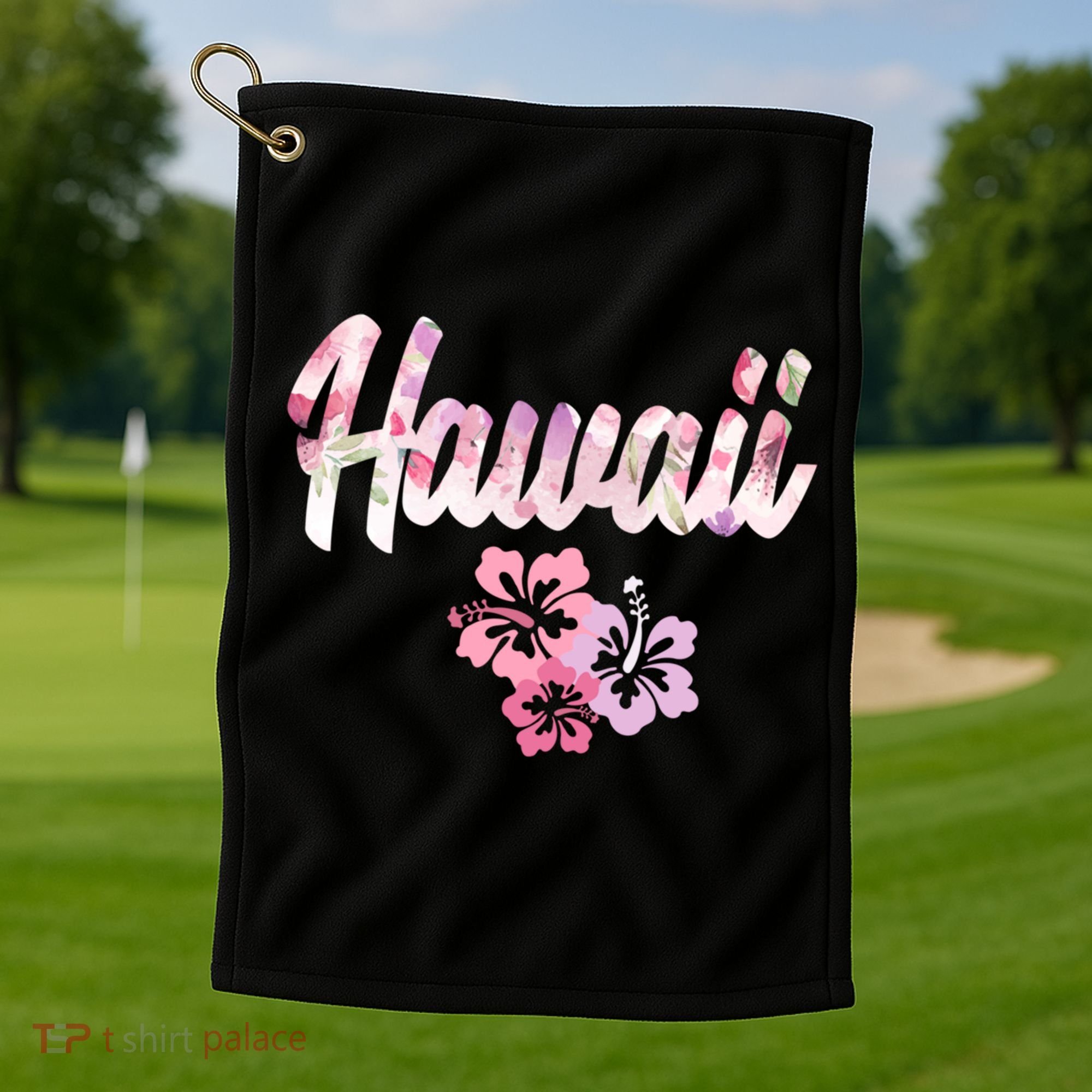 Hawaii Family Vacation Matching Gift Golf Towel