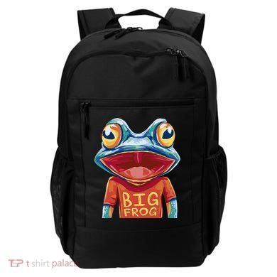 Happy Frog With Big Eyes Backpack