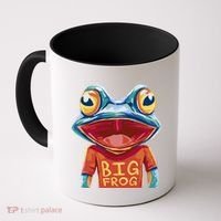 Happy Frog With Big Eyes Coffee Mug thumb 0