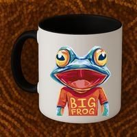 Happy Frog With Big Eyes Coffee Mug thumb 2