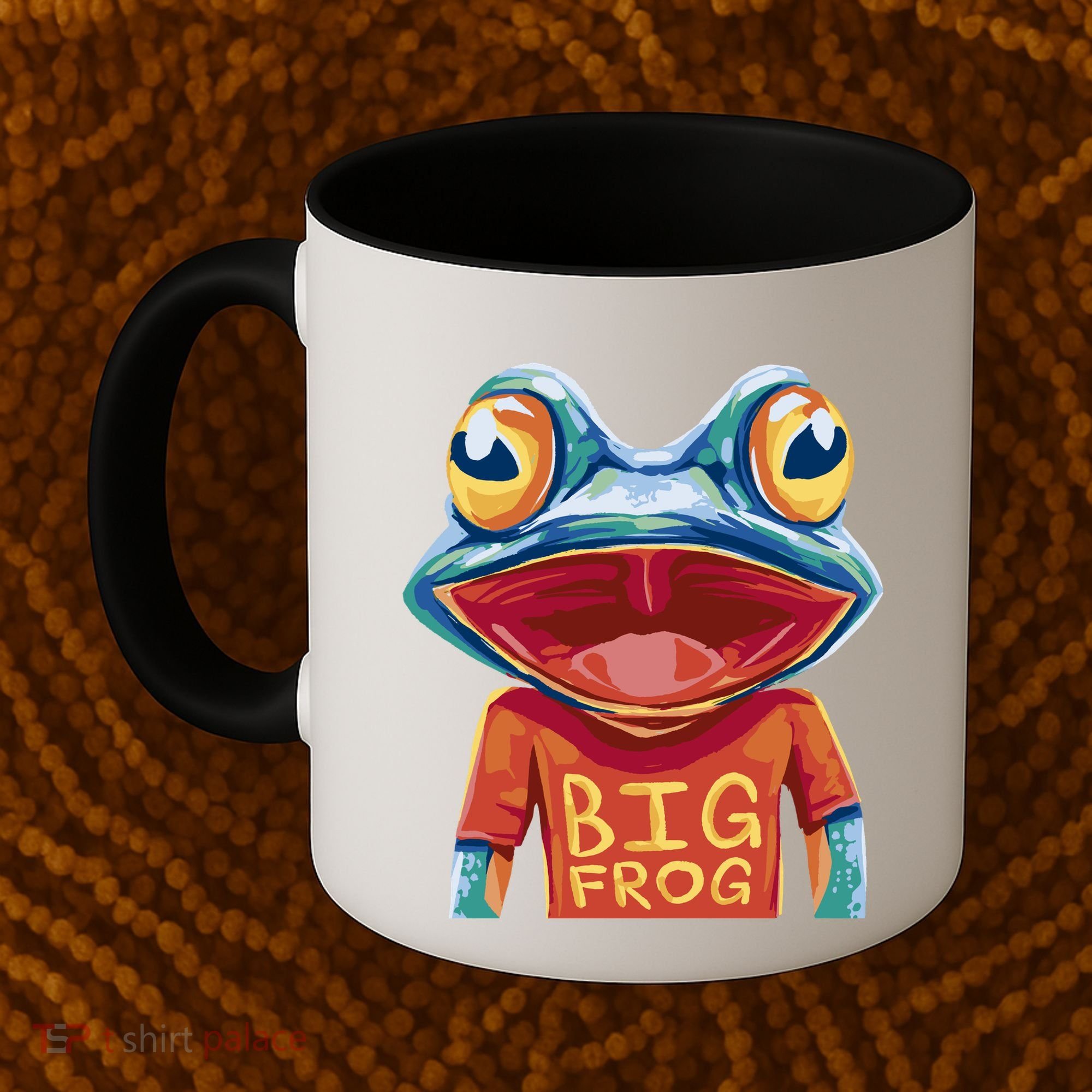 Happy Frog With Big Eyes Coffee Mug