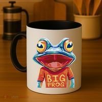 Happy Frog With Big Eyes Coffee Mug thumb 4