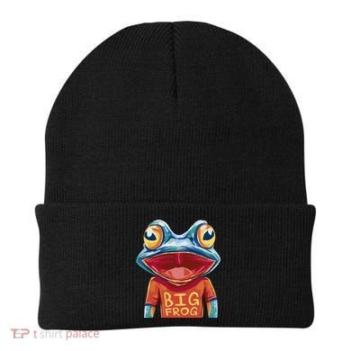 Happy Frog With Big Eyes Beanie