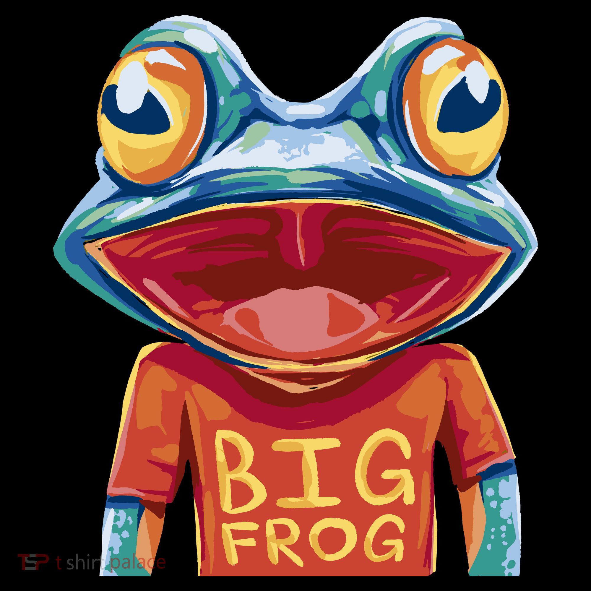 Happy Frog With Big Eyes Women's Hoodie