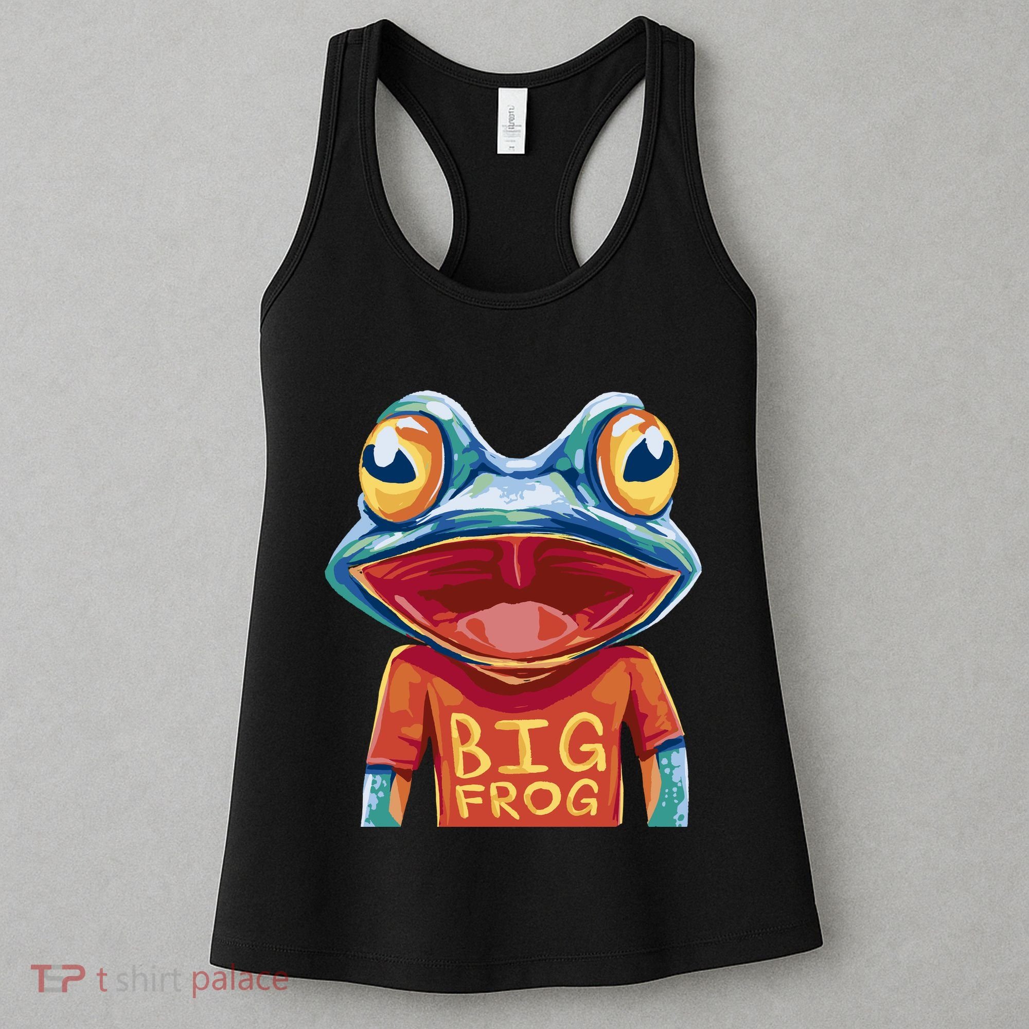 Happy Frog With Big Eyes Women's Tank Top