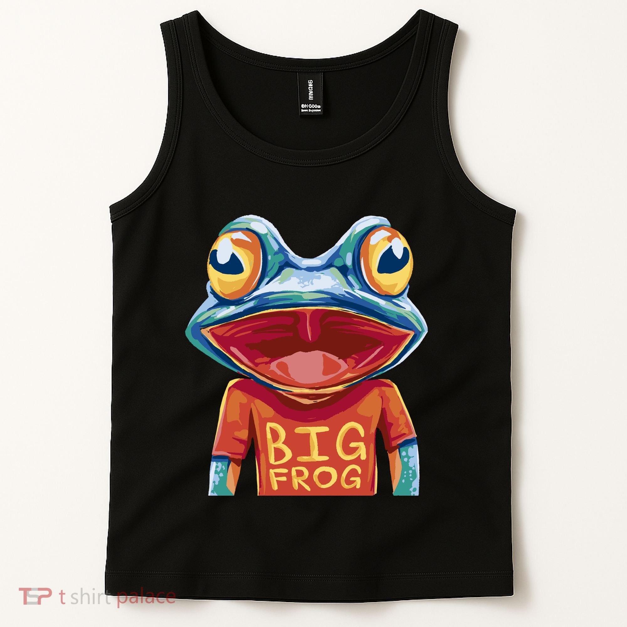 Happy Frog With Big Eyes Tank Top