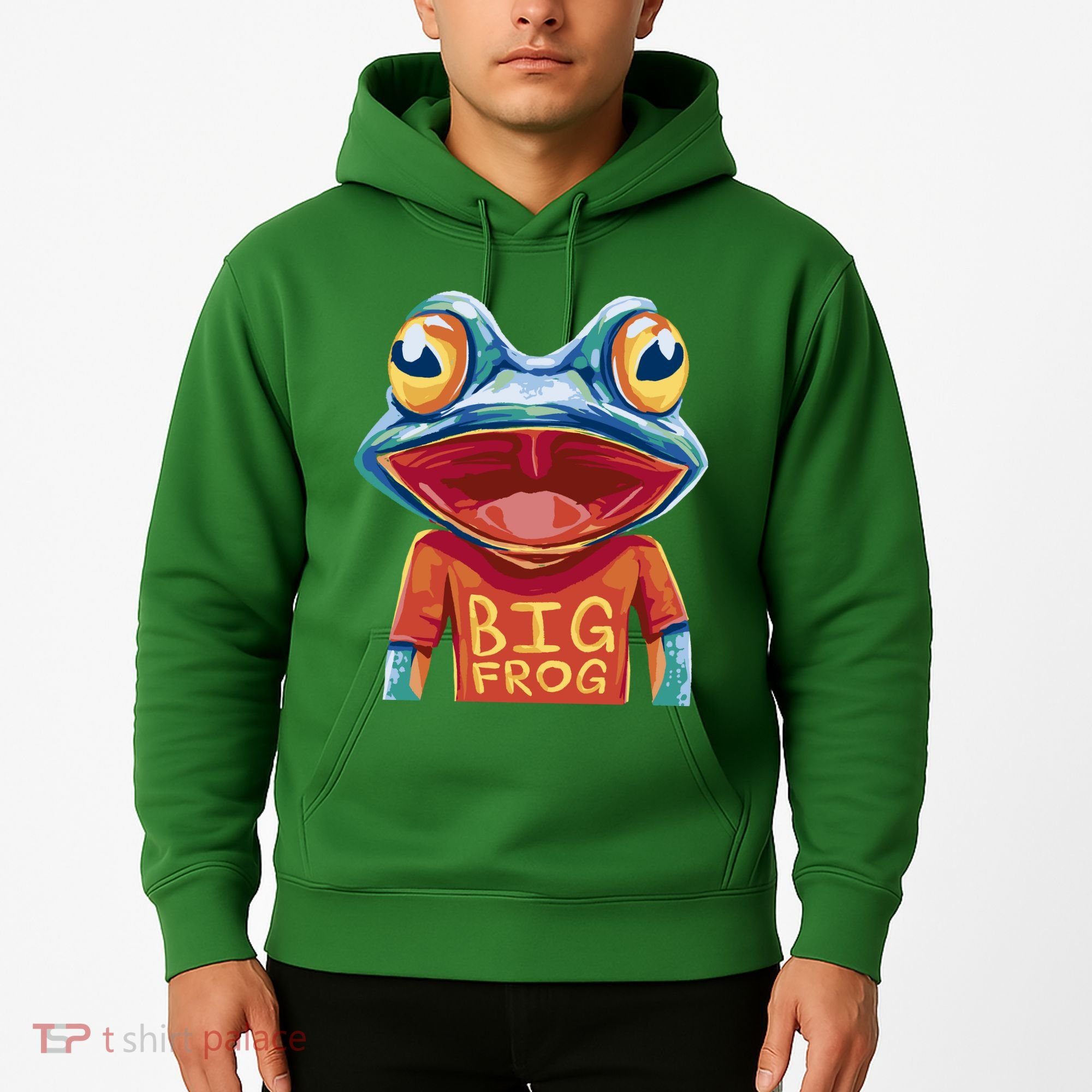 Happy Frog With Big Eyes Hoodie