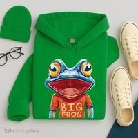 Happy Frog With Big Eyes Hoodie thumb 4