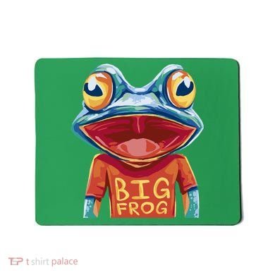Happy Frog With Big Eyes Mousepad