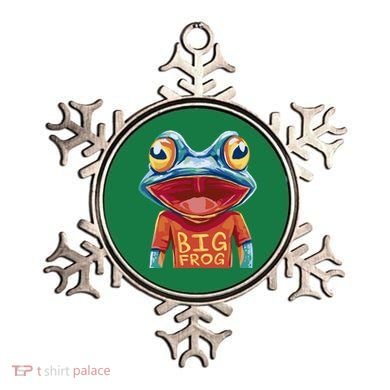 Happy Frog With Big Eyes Ornament