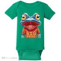 Happy Frog With Big Eyes Baby Bodysuit thumb 0