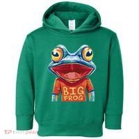 Happy Frog With Big Eyes Toddler Hoodie thumb 0