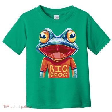 Happy Frog With Big Eyes Toddler T-Shirt