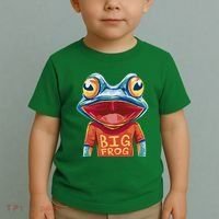 Happy Frog With Big Eyes Toddler T-Shirt thumb 2