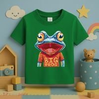 Happy Frog With Big Eyes Toddler T-Shirt thumb 3