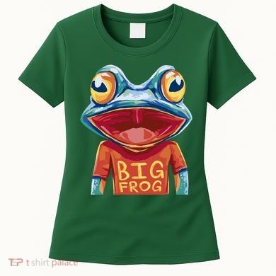 Happy Frog With Big Eyes Women's T-Shirt
