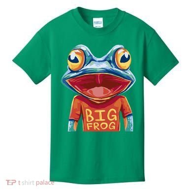 Happy Frog With Big Eyes Kids T-Shirt