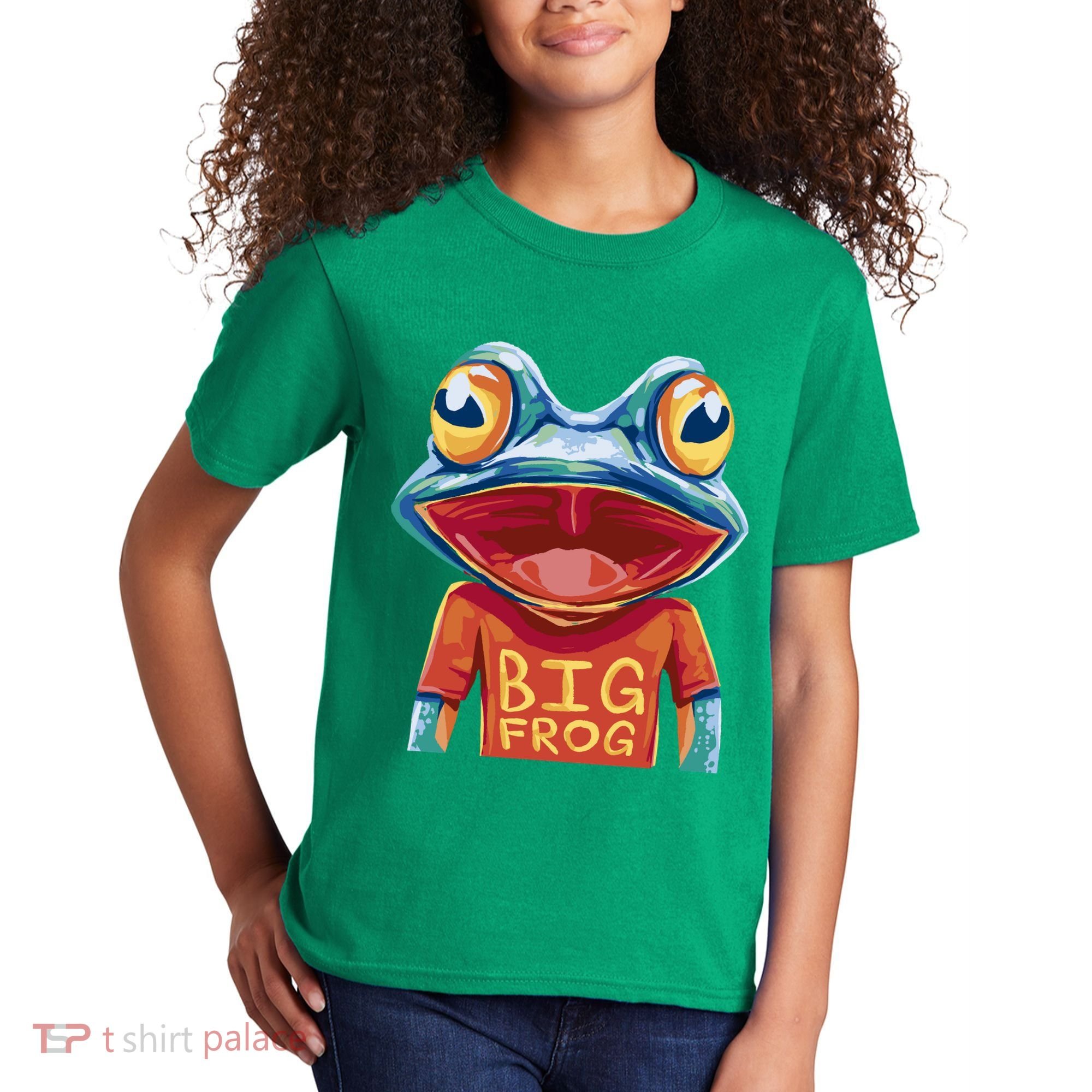 Happy Frog With Big Eyes Kids T-Shirt