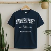 Harpers Ferry West Virginia Wv Vintage Us Flag T-Shirt thumb 2