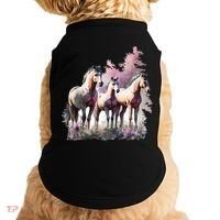 Horses Flowers Wild Mane Boho Western Southern Cow Doggie Tank thumb 0