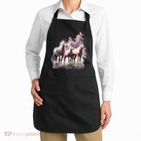 Horses Flowers Wild Mane Boho Western Southern Cow Apron thumb 2