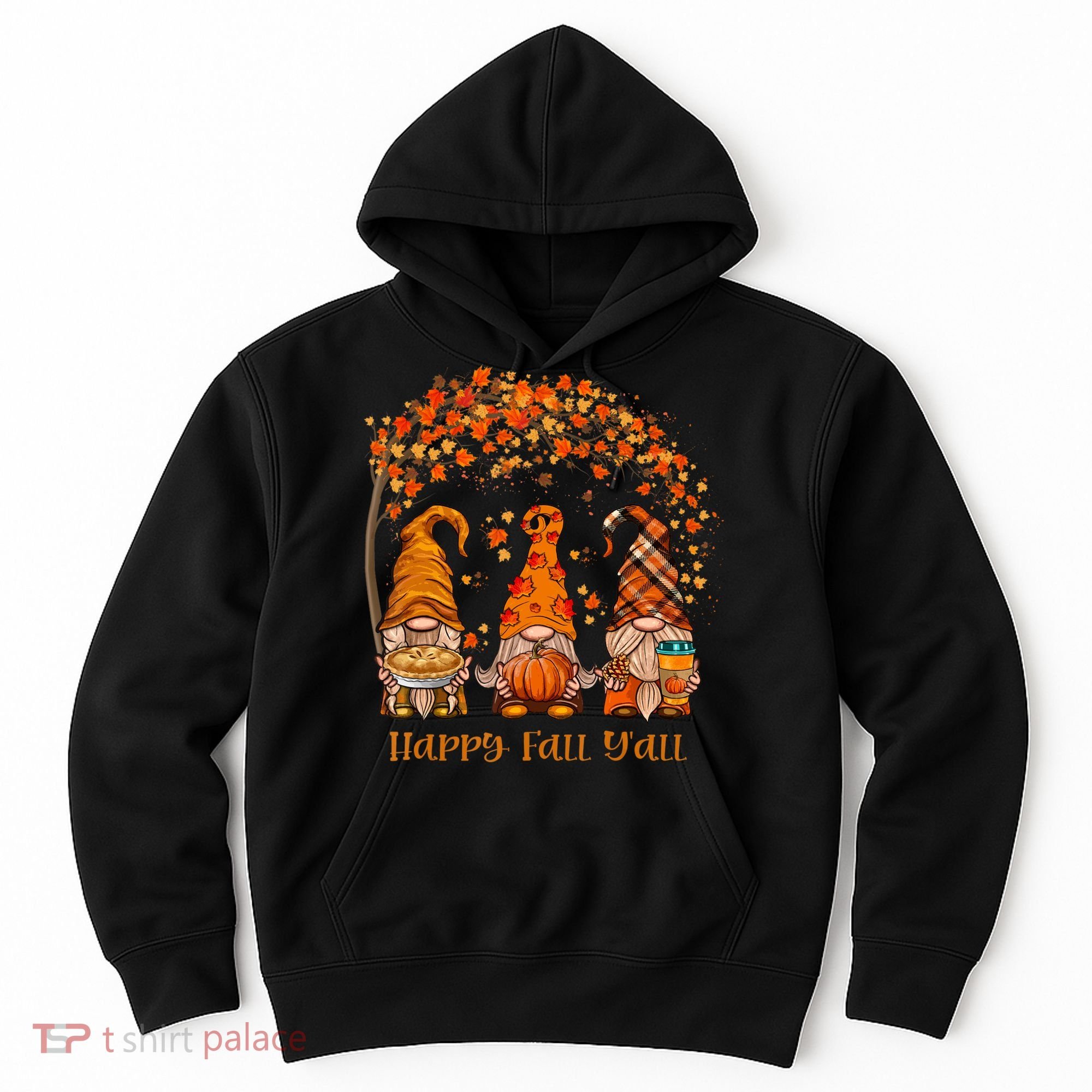 Happy Fall Y'all Gnome Autumn Gnomes Pumpkin Spice Season Hoodie