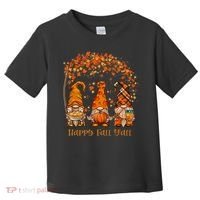 Happy Fall Y'all Gnome Autumn Gnomes Pumpkin Spice Season Toddler T-Shirt thumb 0
