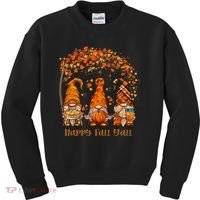 Happy Fall Y'all Gnome Autumn Gnomes Pumpkin Spice Season Kids Sweatshirt thumb 0