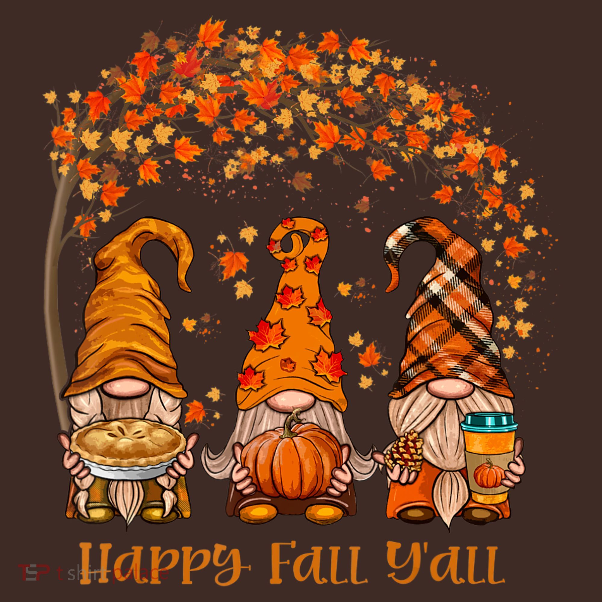 Happy Fall Y'all Gnome Autumn Gnomes Pumpkin Spice Season Beanie