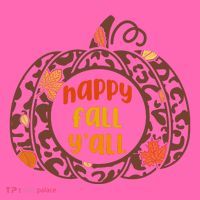 Happy Fall Yall Festive Pumpkin Stripe Pom Pom Beanie thumb 2