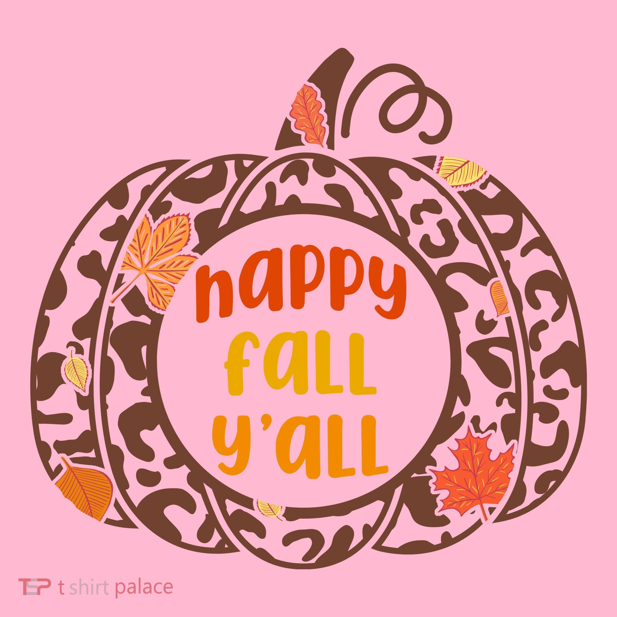 Happy Fall Yall Festive Pumpkin Coaster