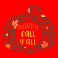 Happy Fall Yall Festive Pumpkin Santa Hat thumb 1