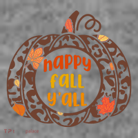 Happy Fall Yall Festive Pumpkin Toddler Hoodie thumb 2