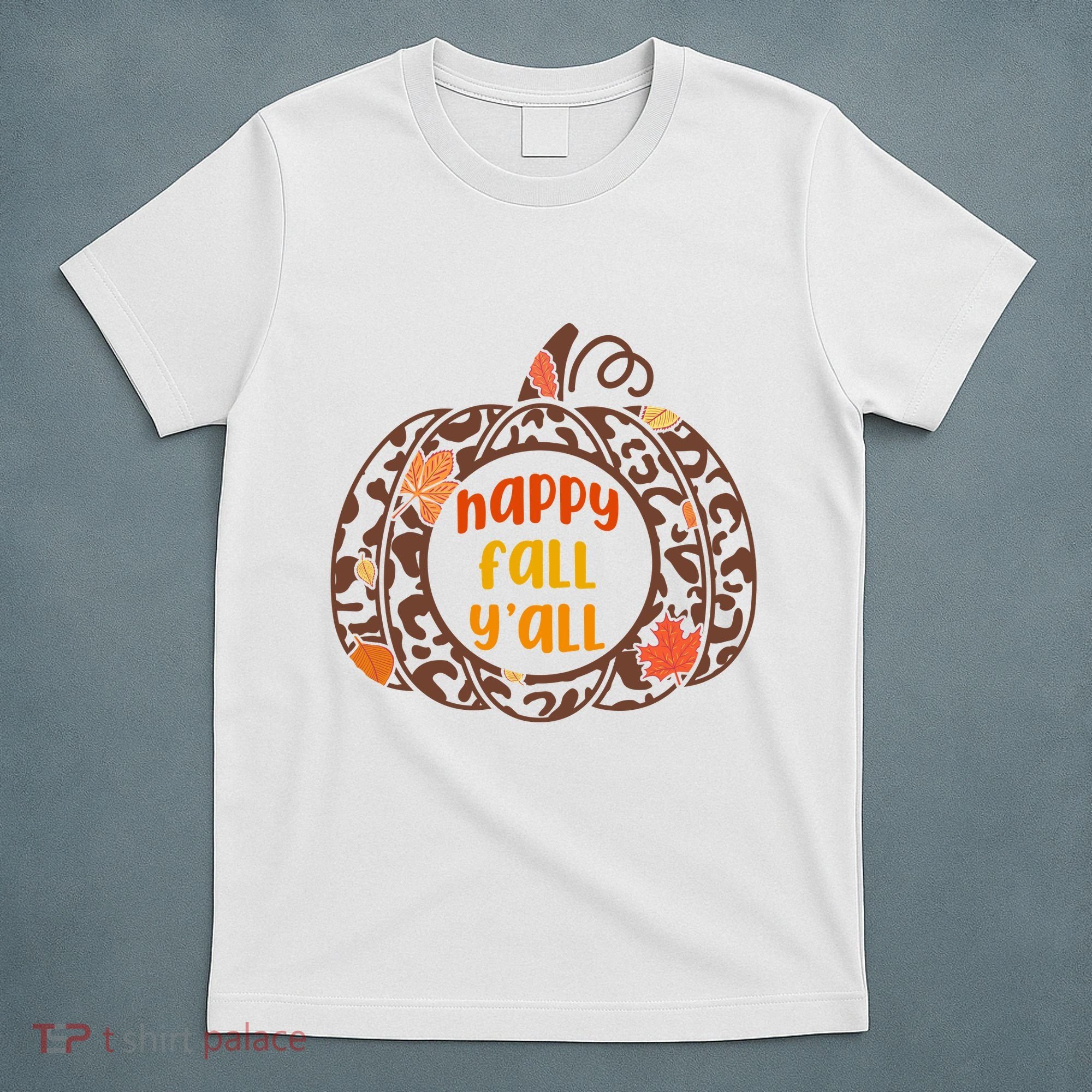 Happy Fall Yall Festive Pumpkin T-Shirt